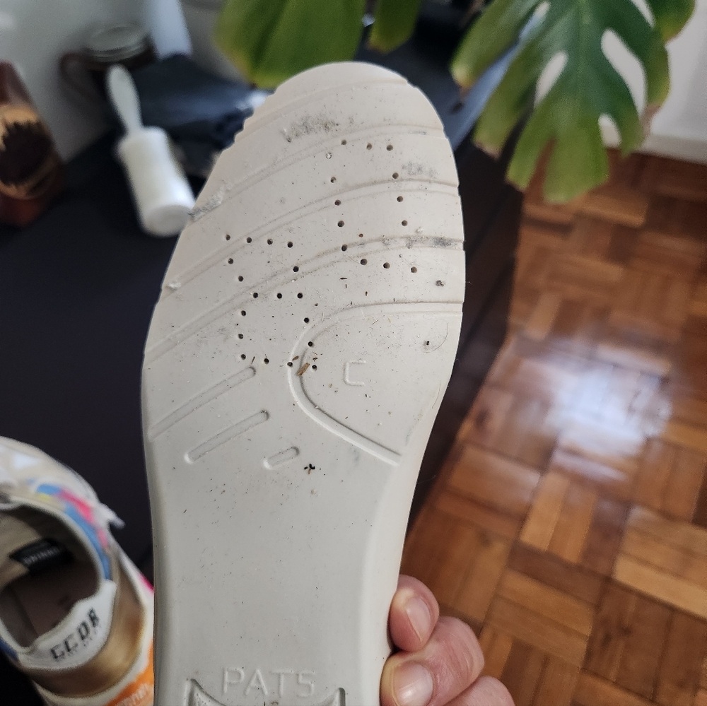 Golden Goose Running Size 39 Sneakers Beige and Blue - Picture 6 of 16